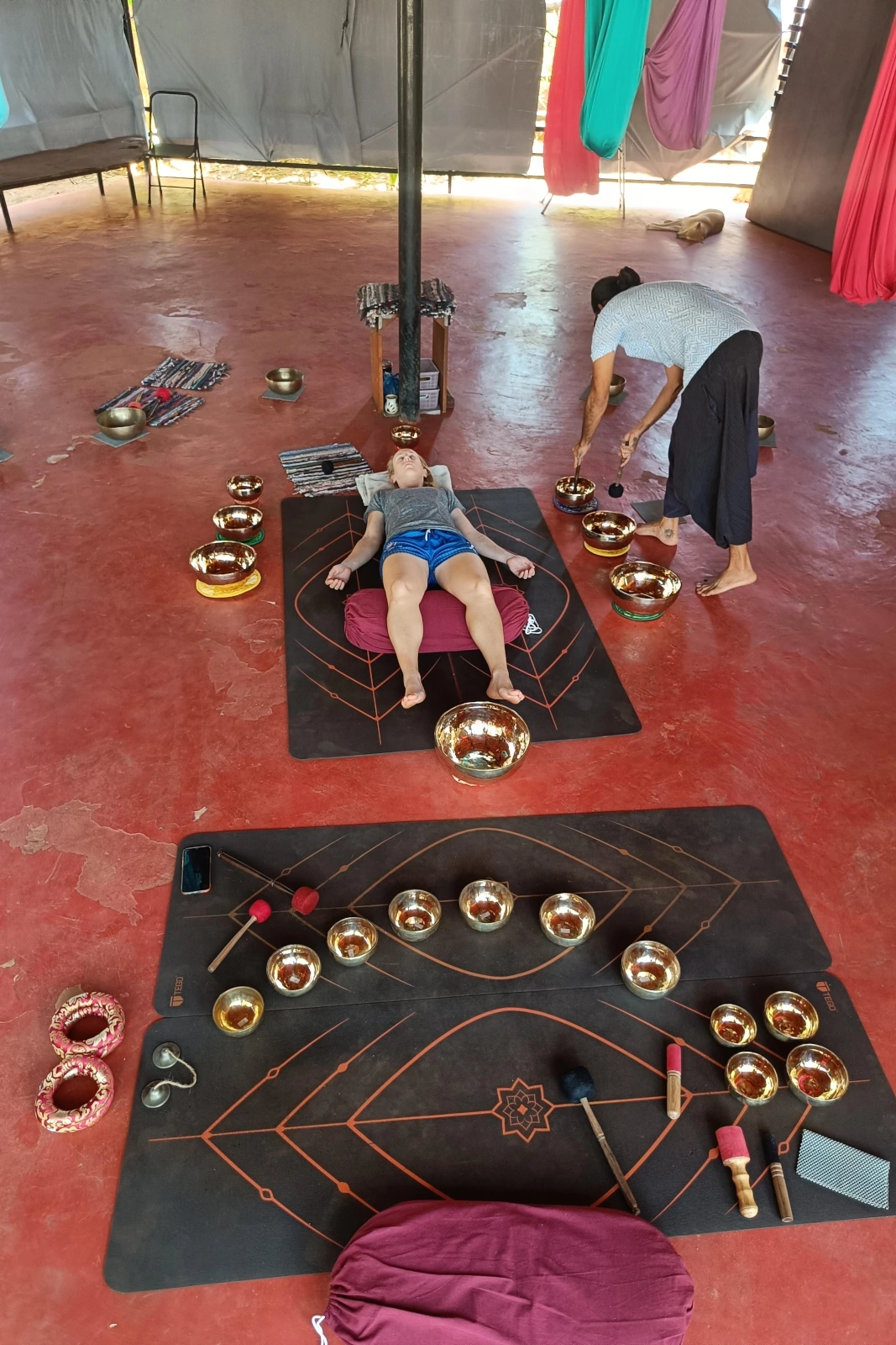 sound healing therapy at om studio goa