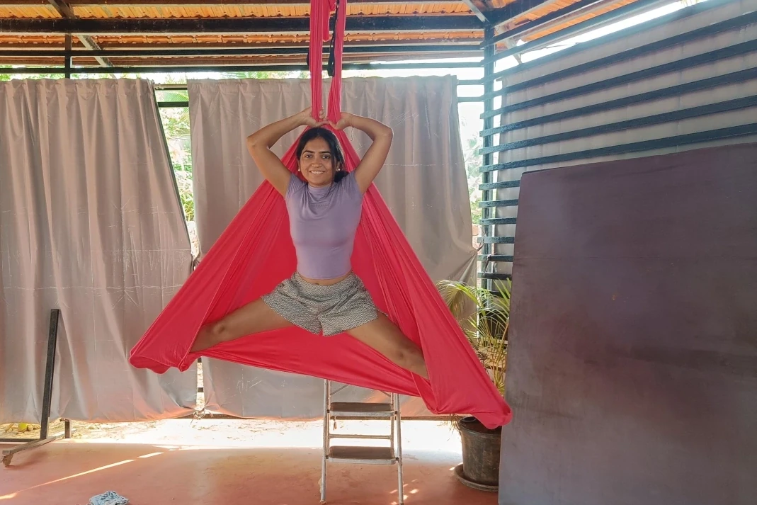 Aerial yoga dropin classes goa